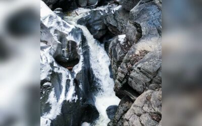 Hiking Heart Rock Waterfall In The Snow: A Crestline Gem