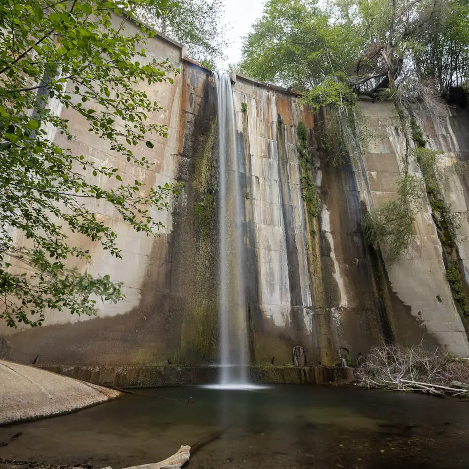 Brown Mountain Dam Waterfall