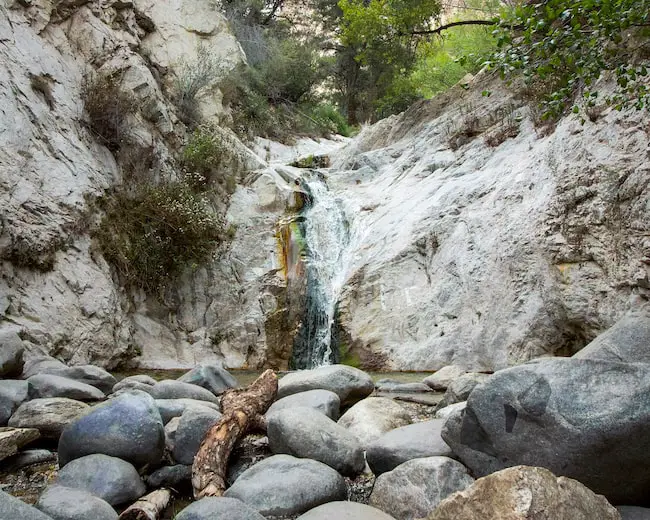 Switzer Falls: 2-Tier Cascade in Bear Canyon