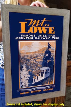 Mount Lowe Cable Car Poster